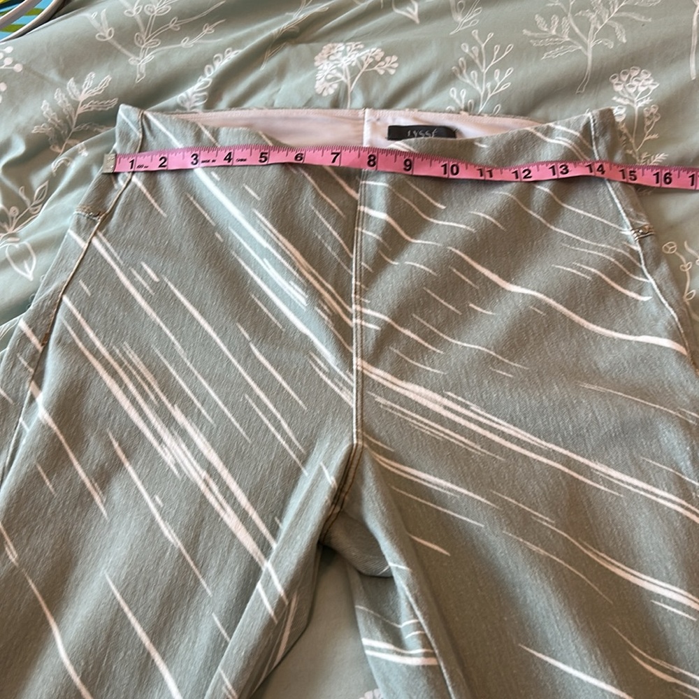 LYSSE Sage Green Patterned Ankle Pants - Picture 8 of 10